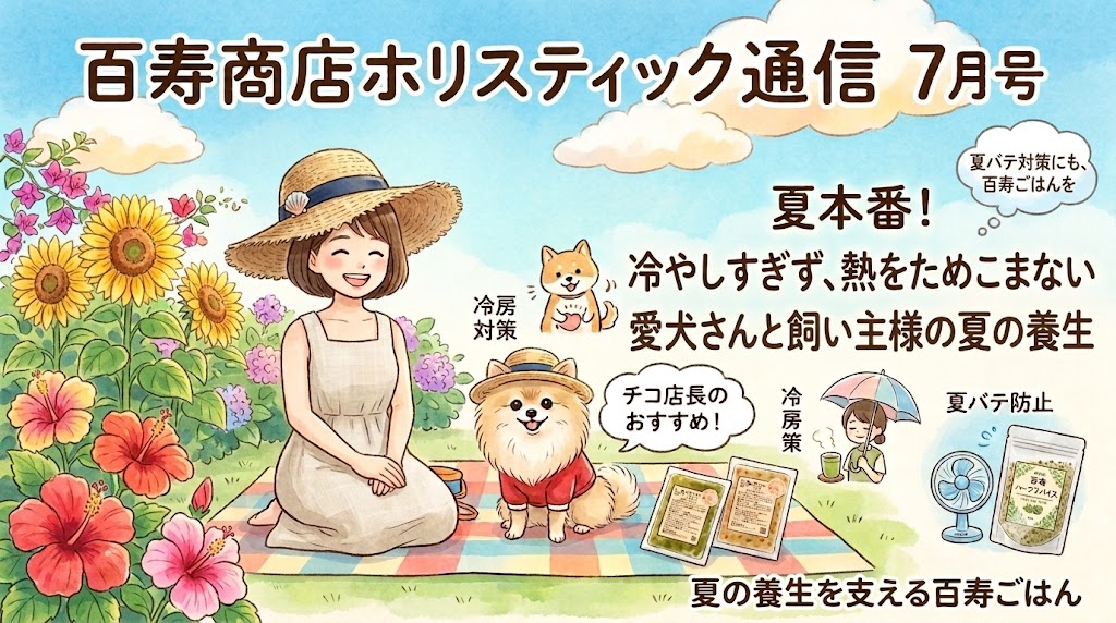 🐾 百寿商店ホリスティック通信 7月号 🐾