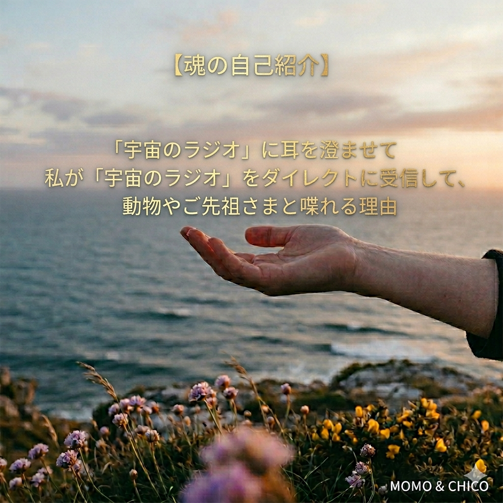 【魂の自己紹介】私が「宇宙のラジオ」をダイレクトに受信して、動物やご先祖さまと喋れる理由。