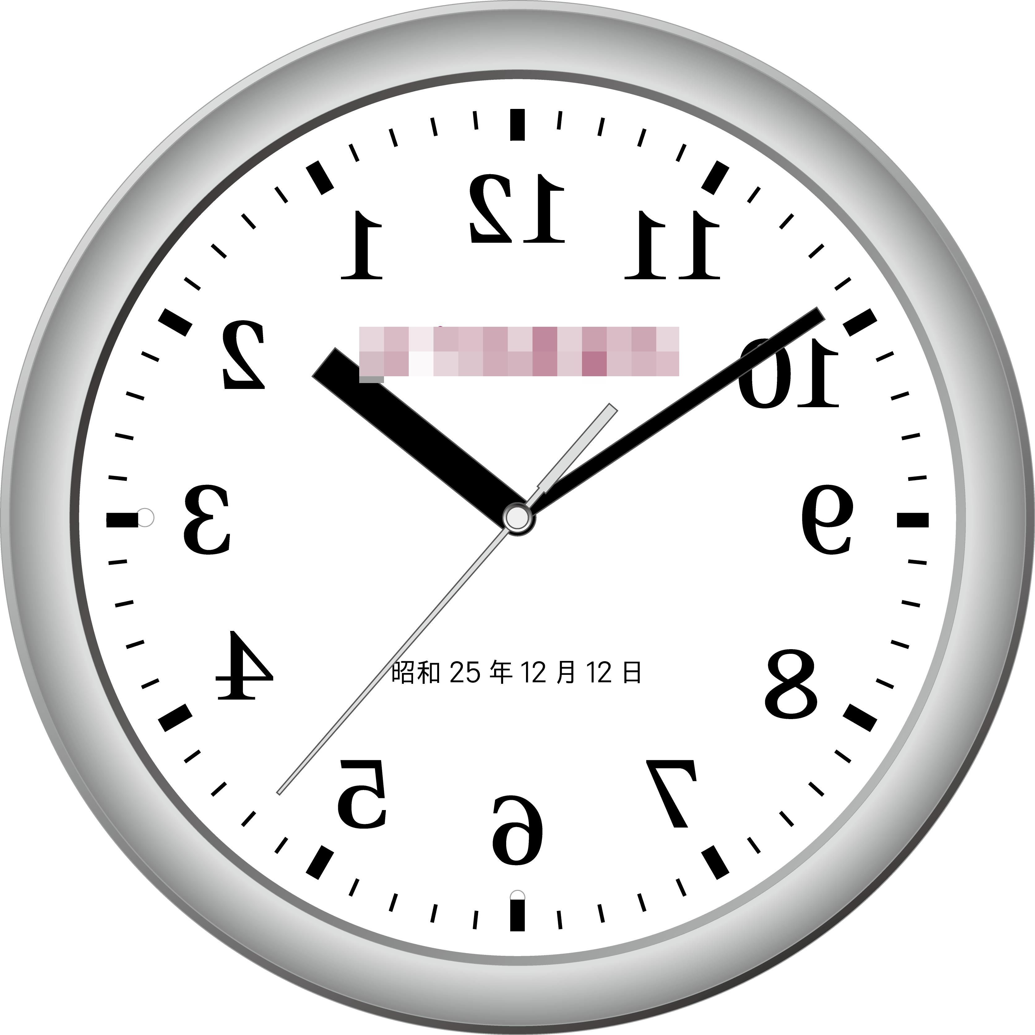 クラシカルな逆回転鏡時計の制作過程