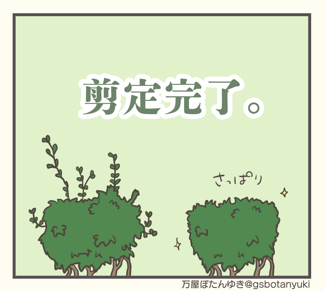 ＃4「庭木ちょきちょき」