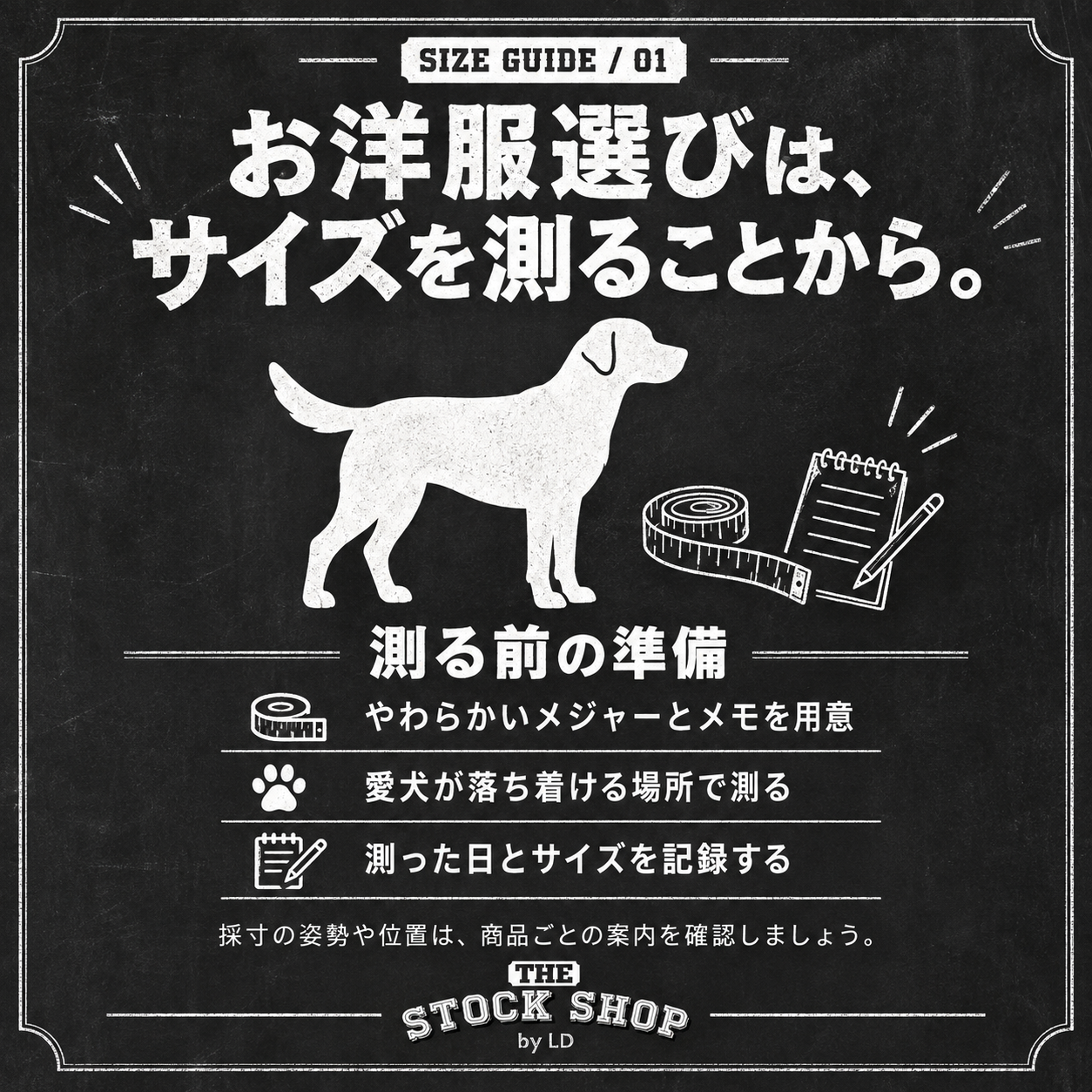 愛犬に合う一着を選ぼう！お洋服のサイズの測り方
