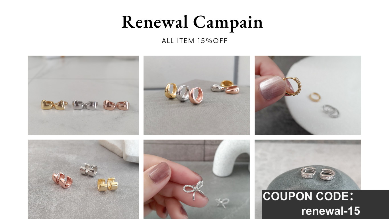 リニューアルキャンペーン開催（8/11～8/17）全商品15％OFF♪
