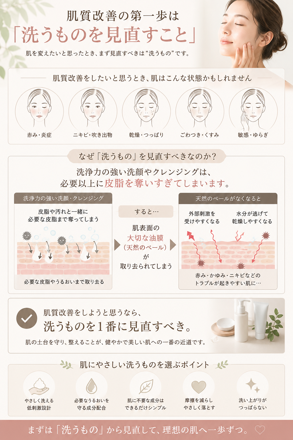 肌質改善の第一歩💎◯◯を見直す‼️