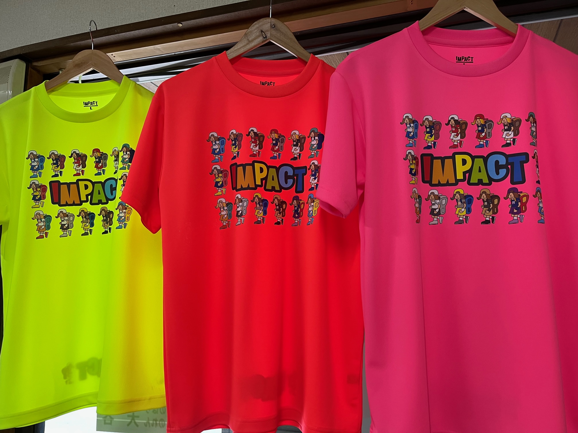 ＩＭＰＡＣＴロゴ前面プリントＴシャツ　新色　追加！