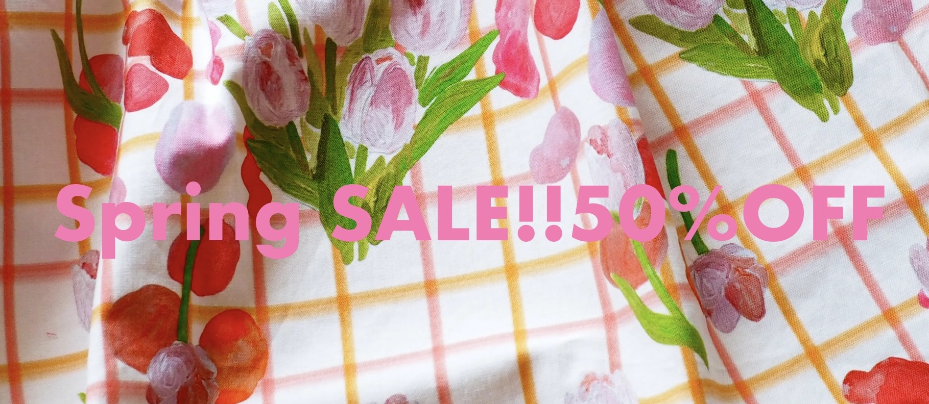 ◼︎4/10 23:59まで　期間限定50％OFF Spring SALE!開催中です。