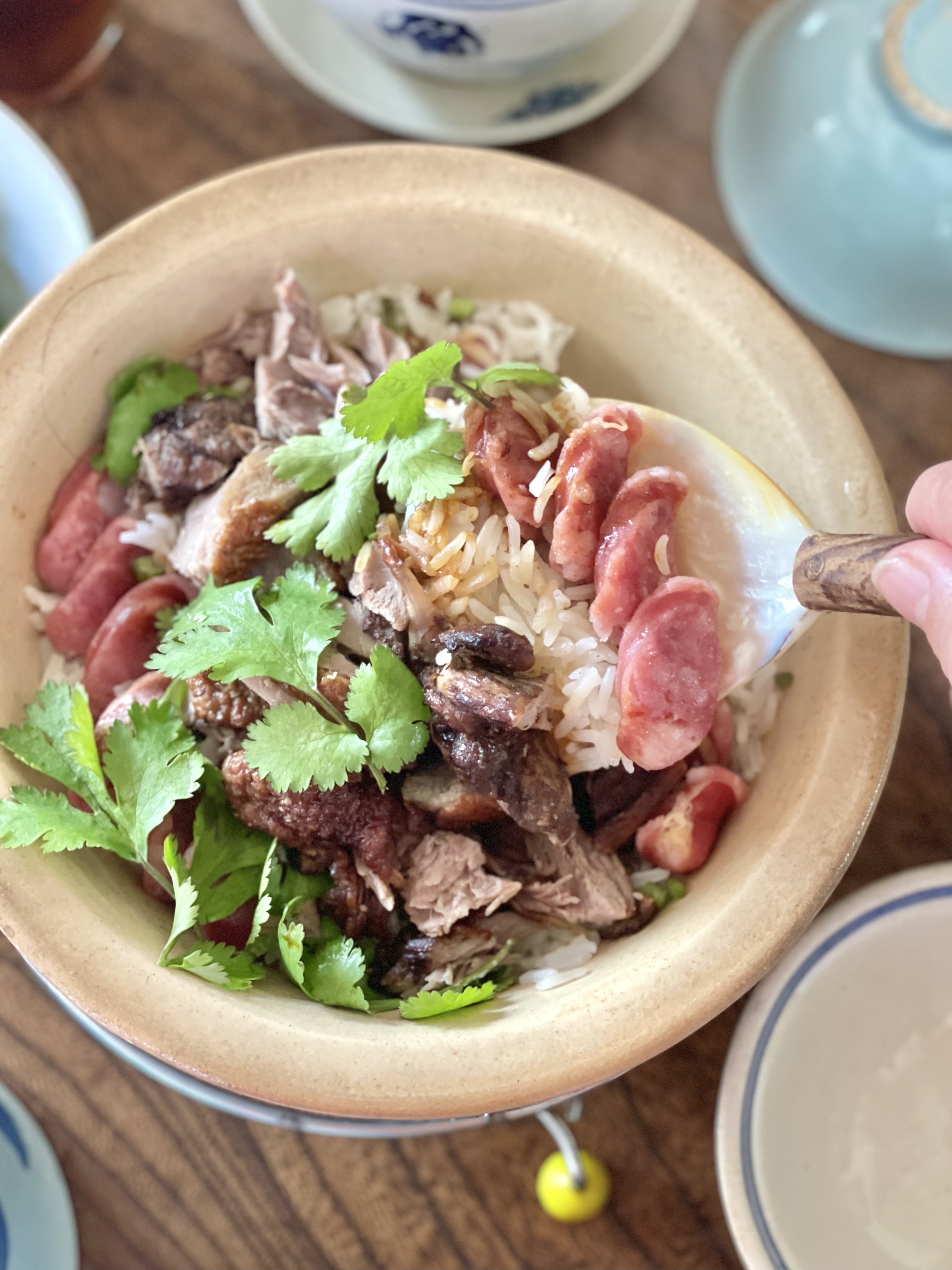㋳港式鴨腿煲仔飯(香港鴨肉土鍋ごはん)