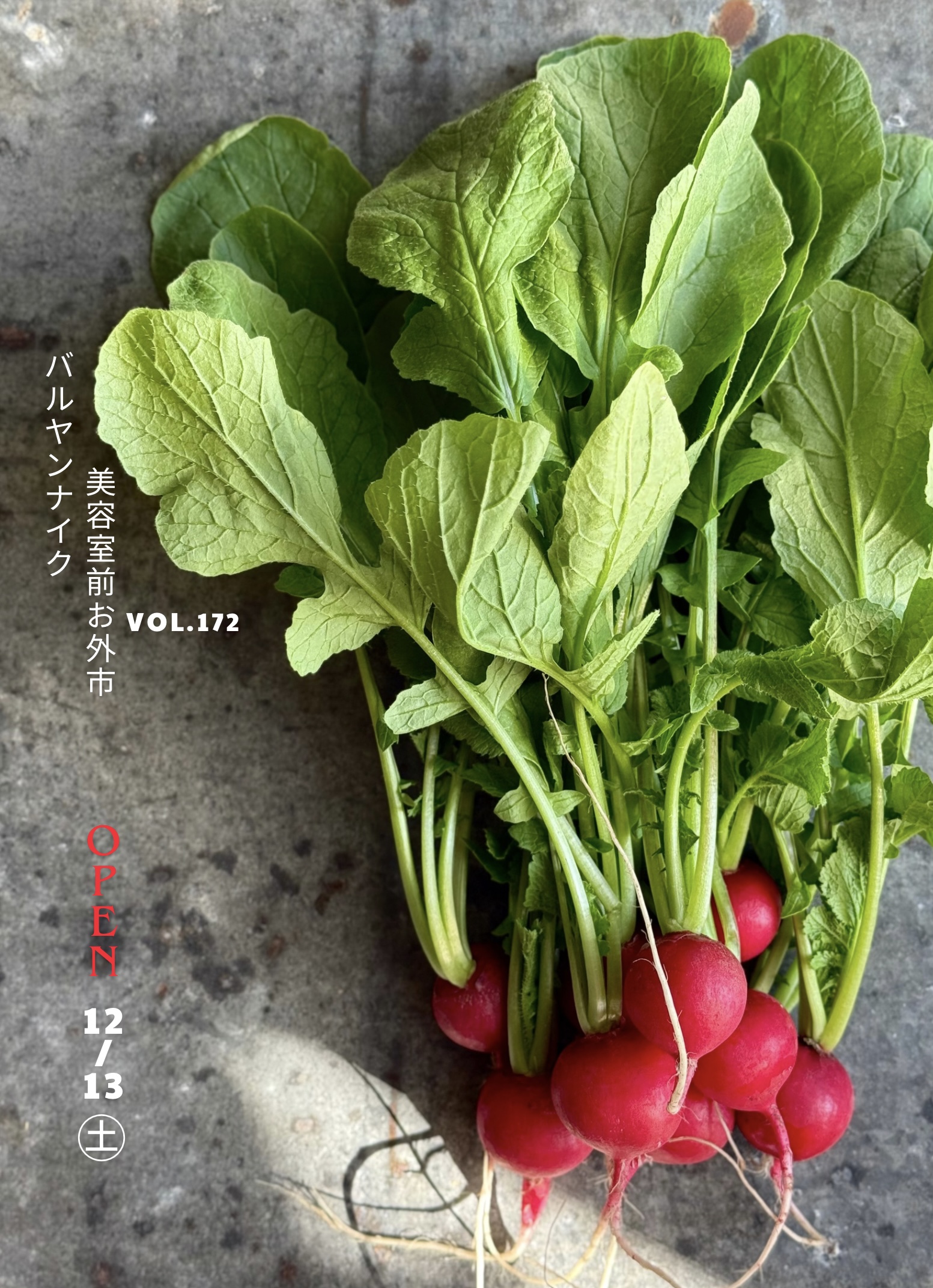 バルヤンナイク美容室前お外市vol.172のご案内