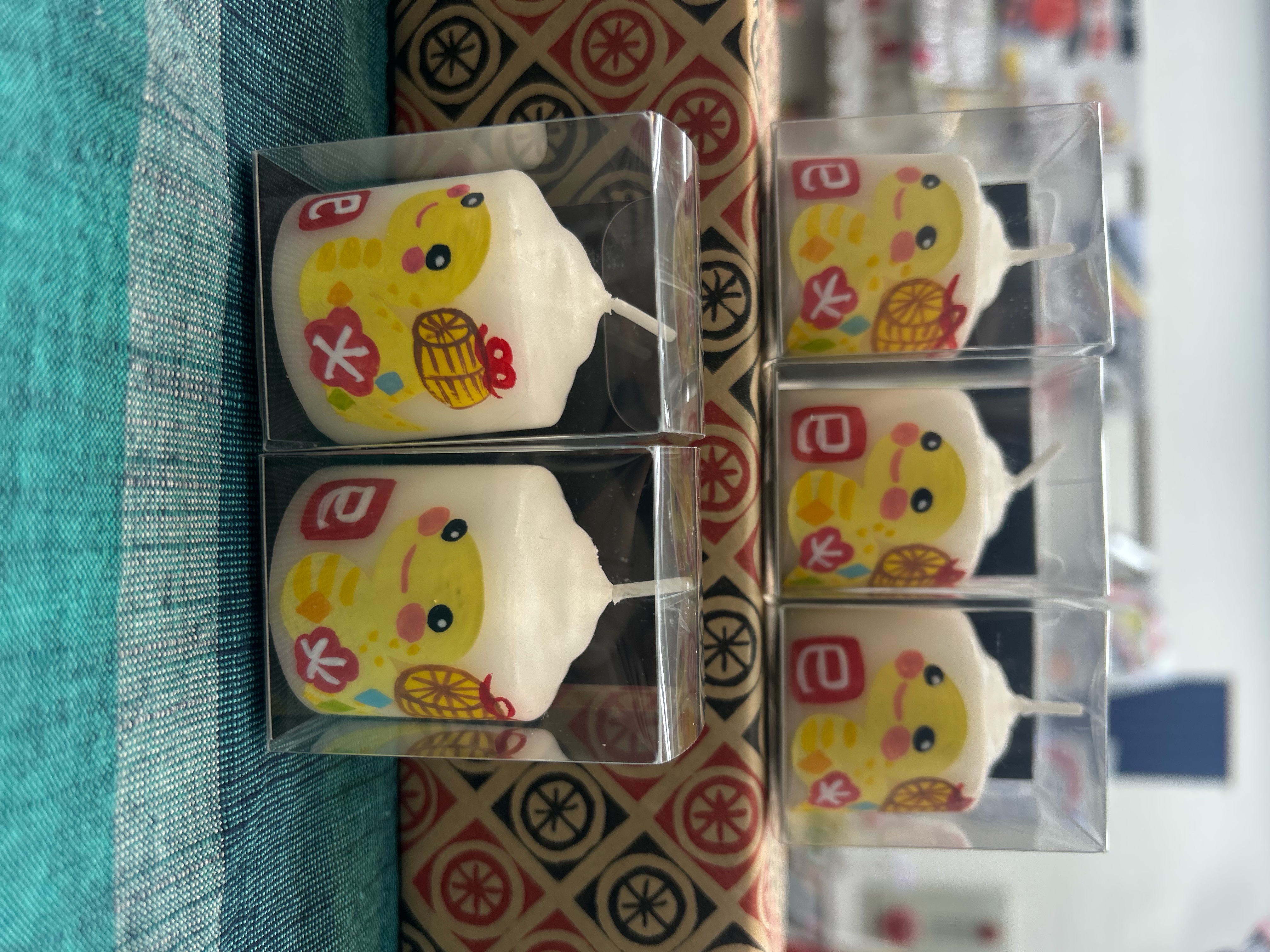 山形屋本店さんの手描き絵ろうそくが届きました🎨