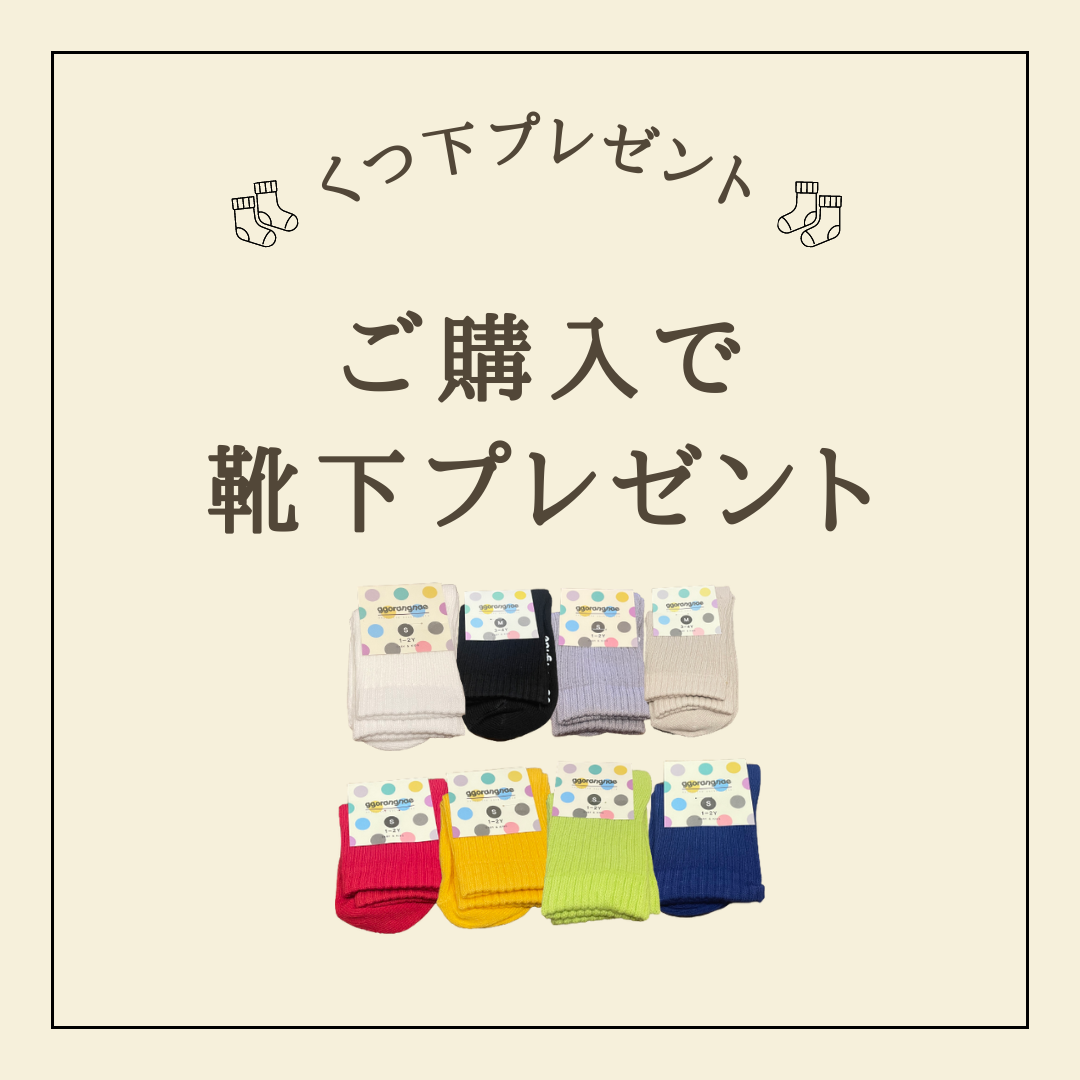 ご購入者様へ靴下プレゼント𓍯