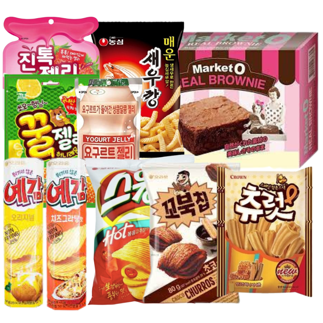【新商品】ギフトにも！人気の韓国お菓子詰め合わせ 10種セット♪