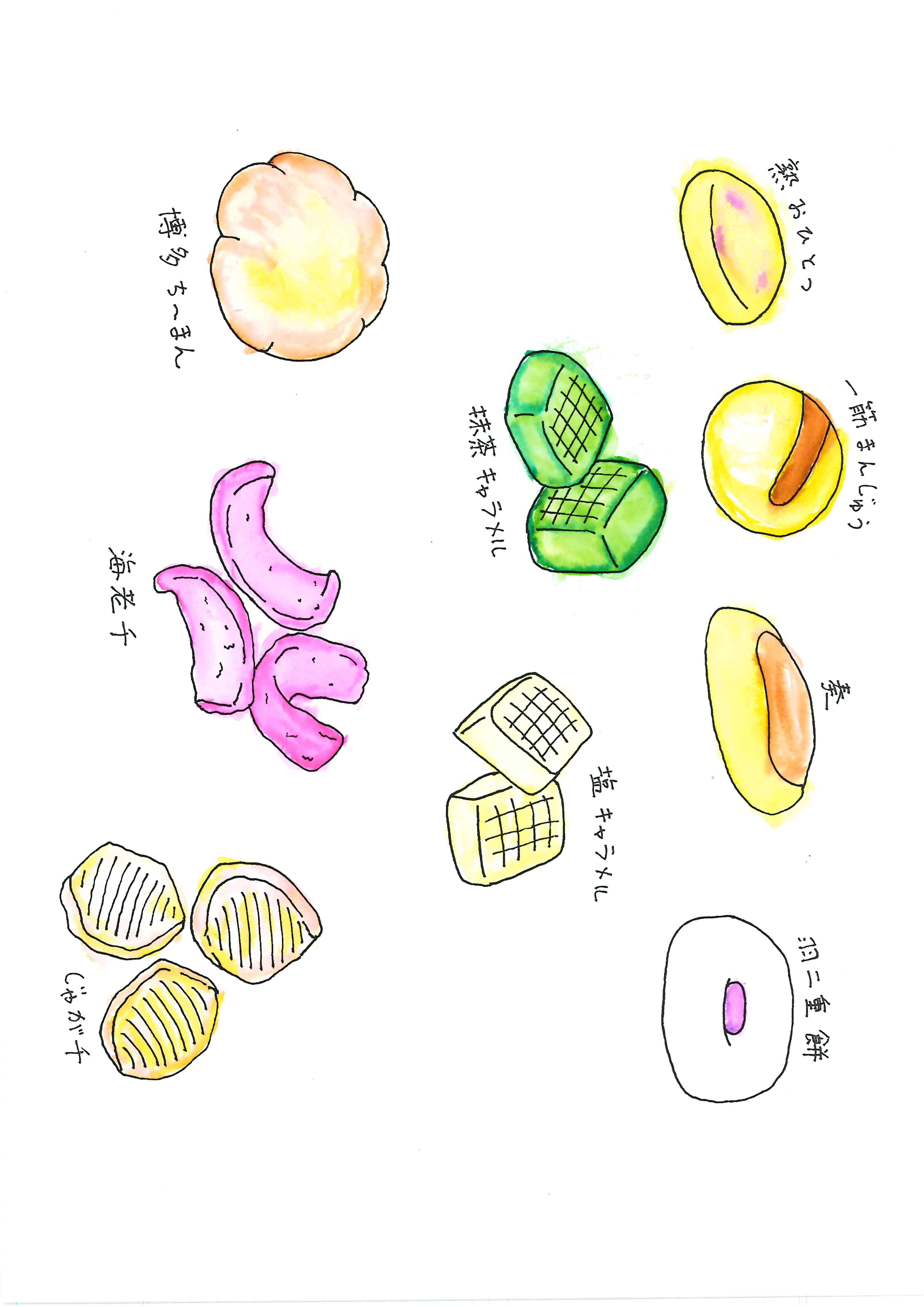 菓匠むら里のお菓子たち