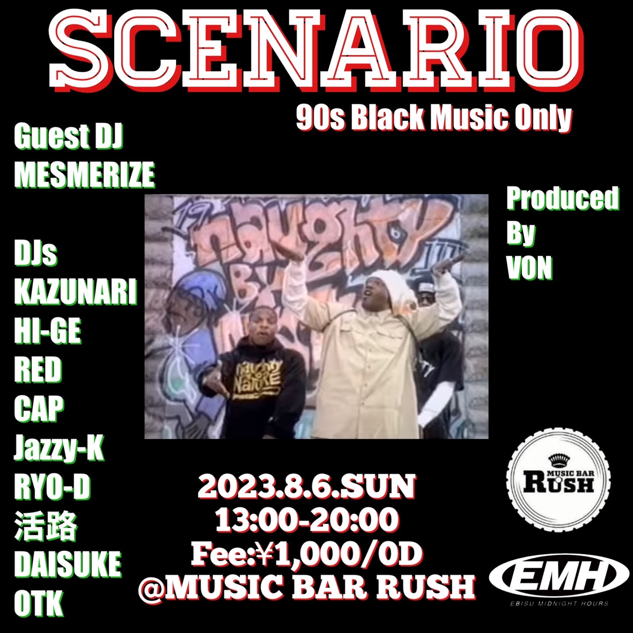 【イベント情報】SCENARIO @蒲田 MUSIC BAR RUSH