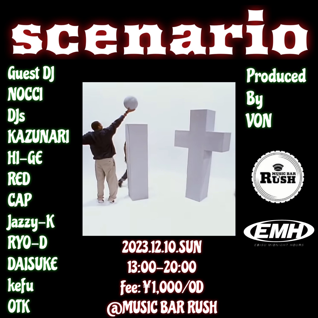【イベント情報】SCENARIO @蒲田 MUSIC BAR RUSH