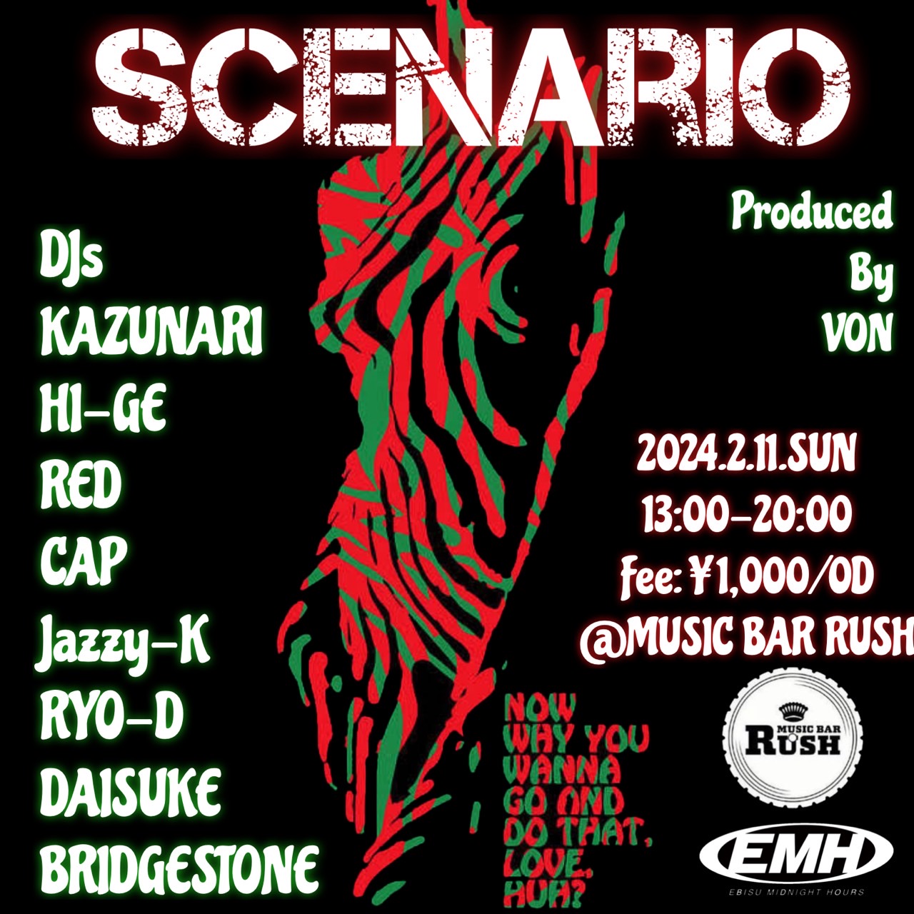【イベント情報】SCENARIO @蒲田 MUSIC BAR RUSH
