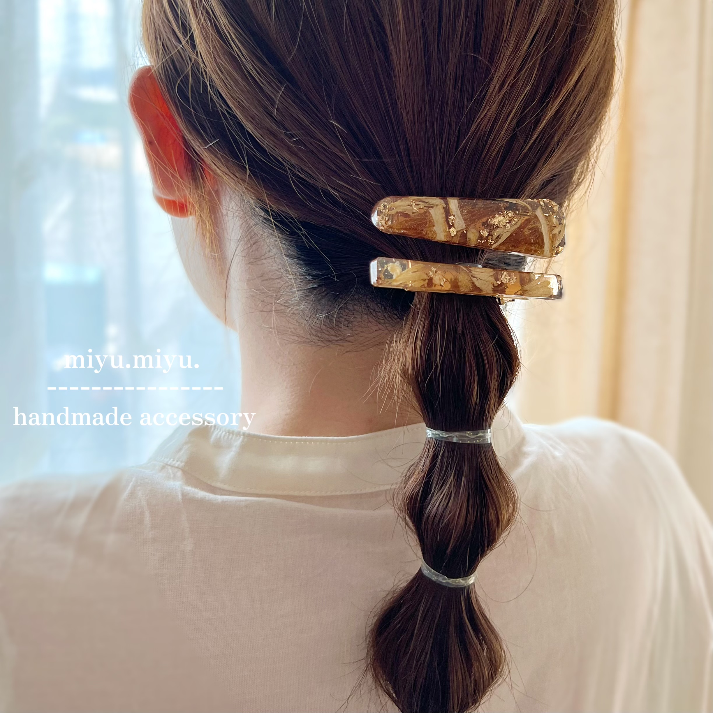 ヘアクリップ着画🍊