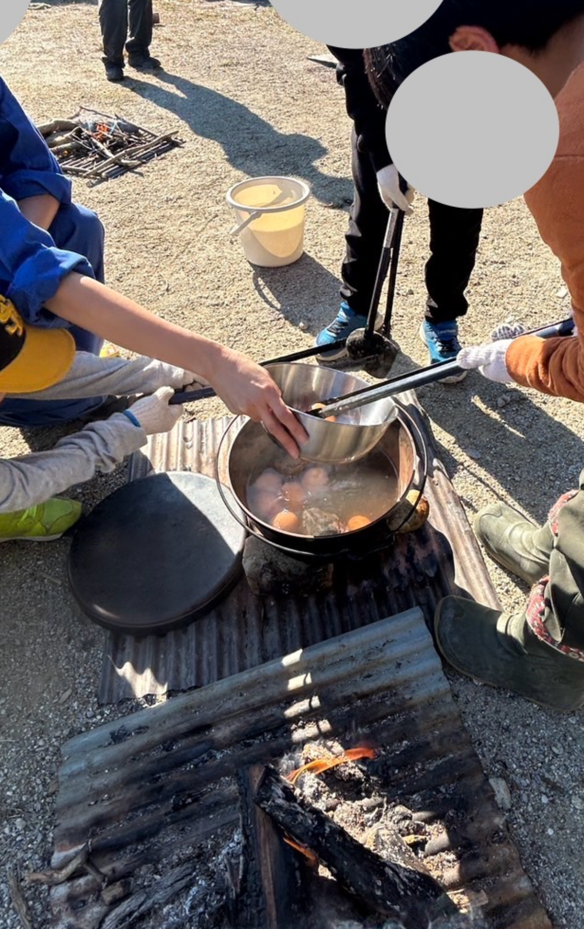 石でゆで卵って作れるの?(白鳳卵を使っていただきました)