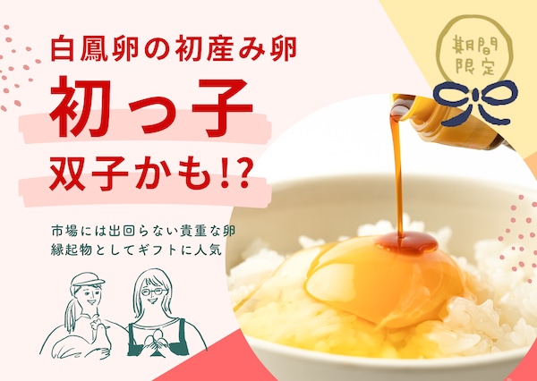大寒卵の次はこれ。1か月だけの特別なたまご「初っ子」予約スタート！