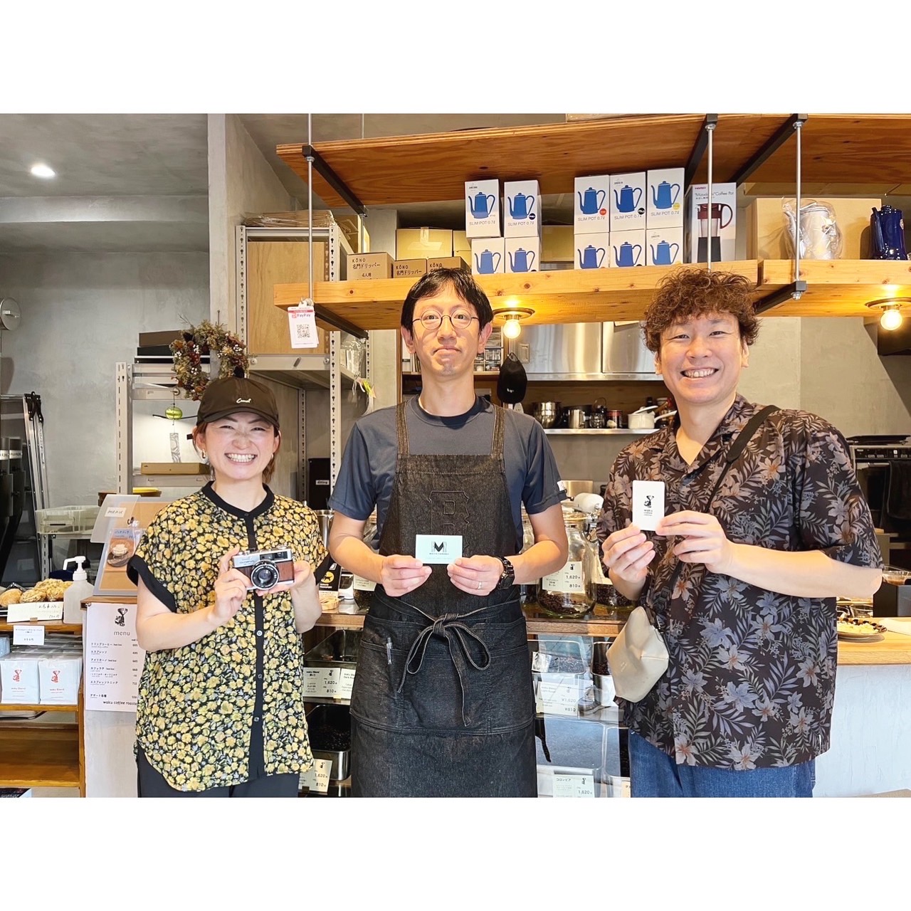 目黒区にある自家焙煎のお店「waku coffee roaster」にてカメラ展示ブースを展開中