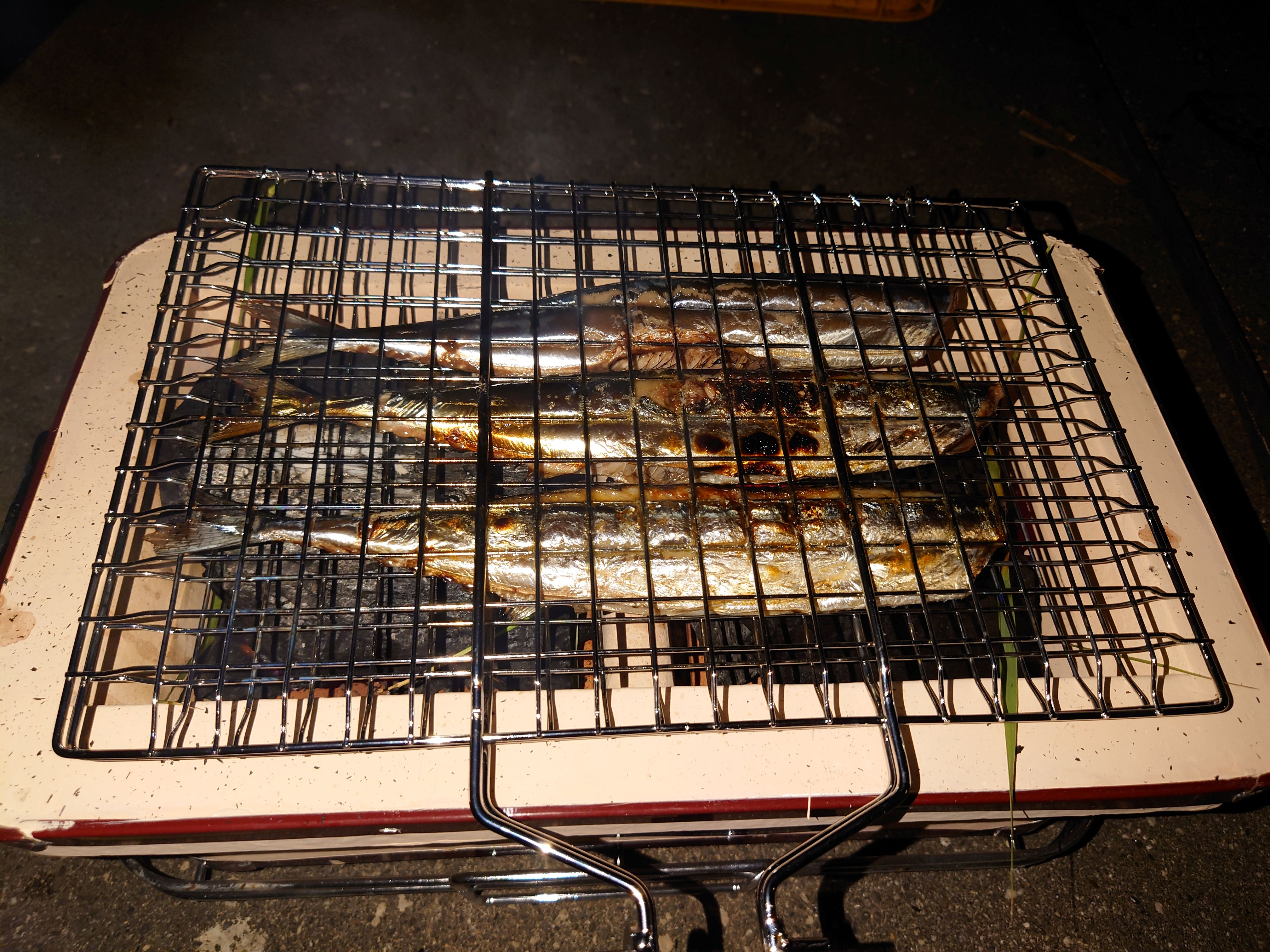 秋刀魚と海老。