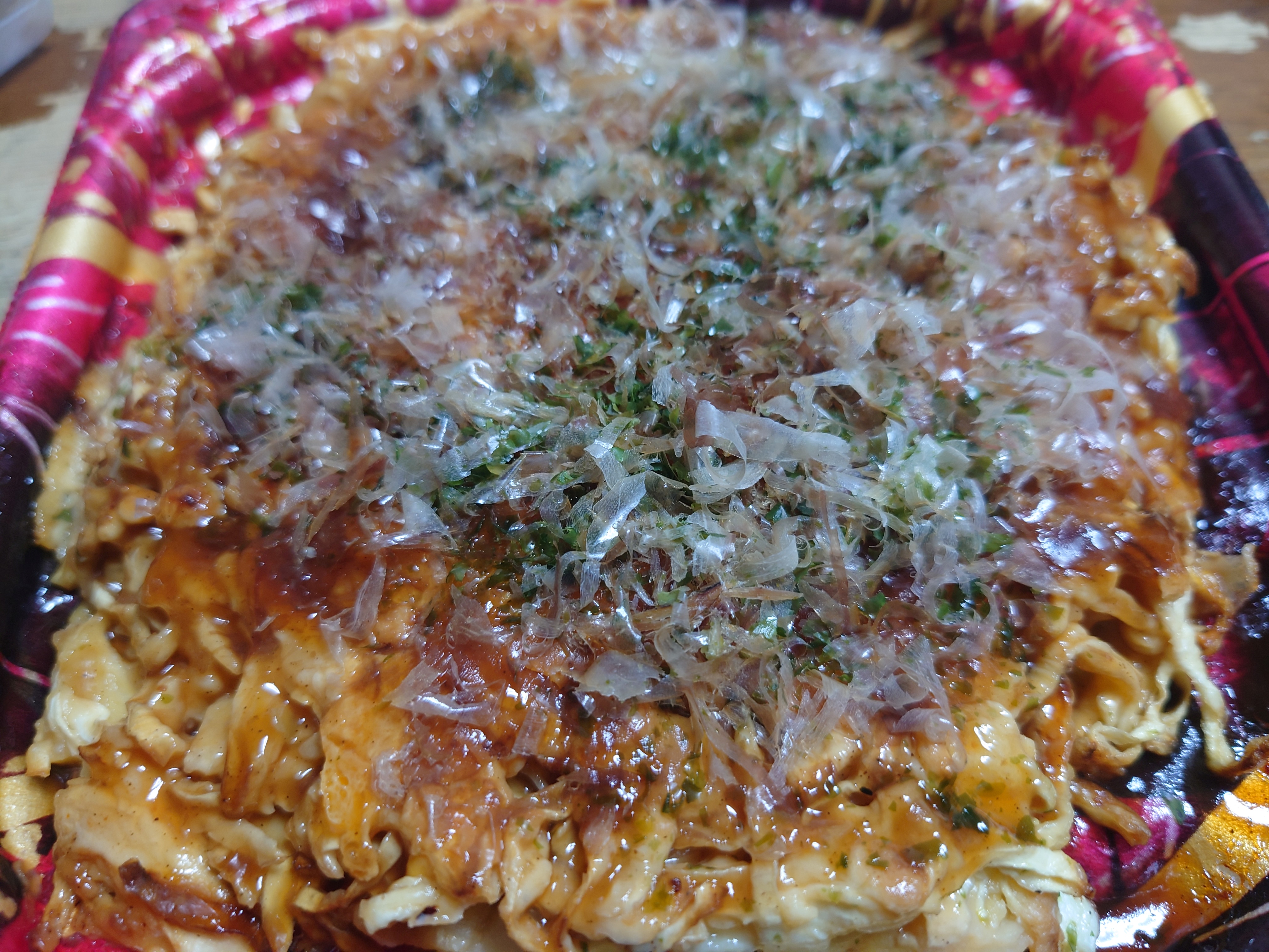 お好み焼き。