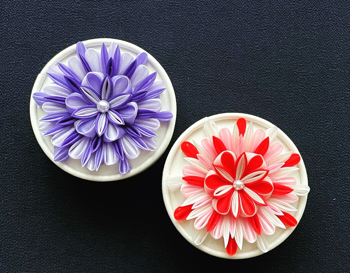 つまみ細工教室 葵会さま プレオープン 小手姫の羽二重が特別価格で販売!