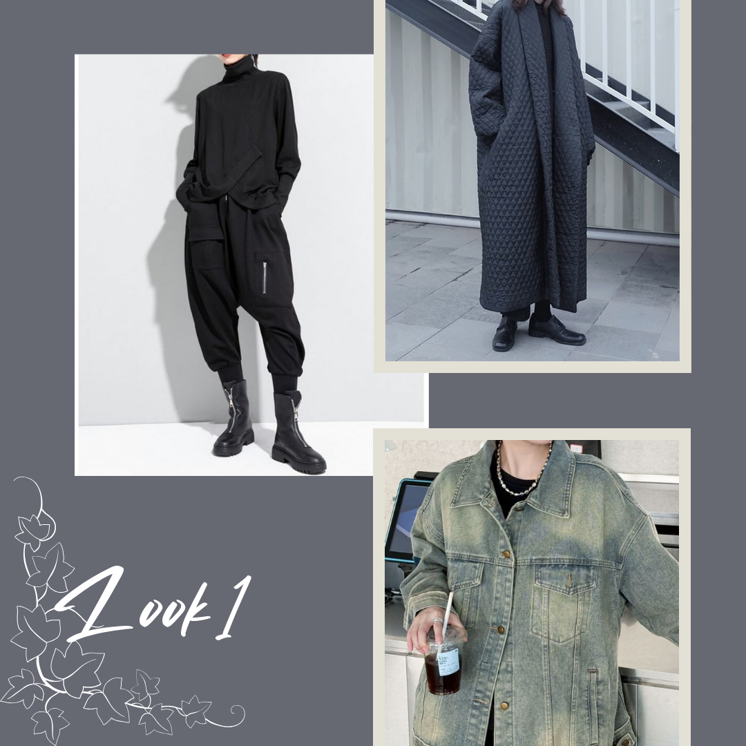 モノトーンで魅せる、冬のモードスタイル