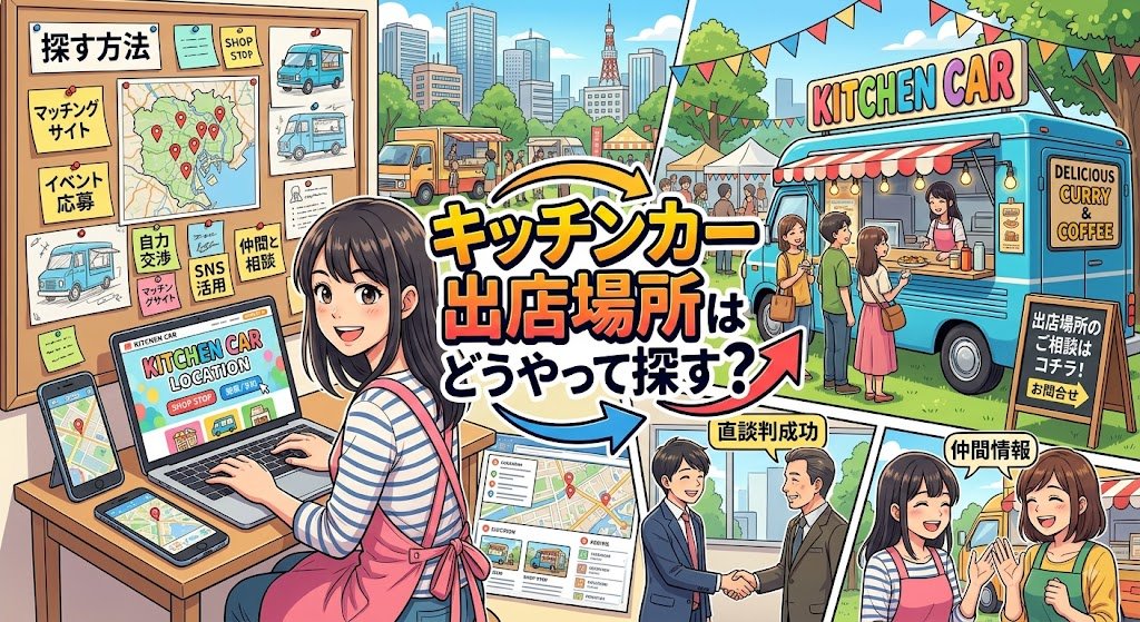 AIやネット検索に出てくるキッチンカーの出店場所探し、実はほんの一部です👀