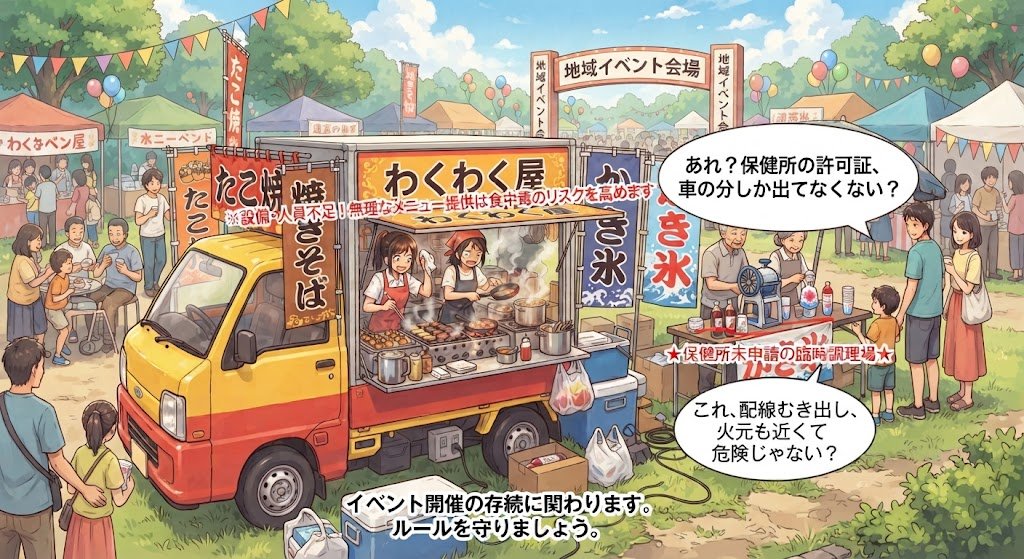 **イベントの信頼揺らぐ？キッチンカー運営で守るべき「最低限のライン」**