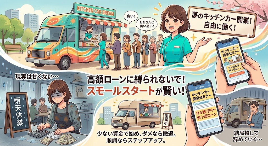 「夢のキッチンカー開業」に潜む罠。高額ローンを組む前に知っておくべき現実