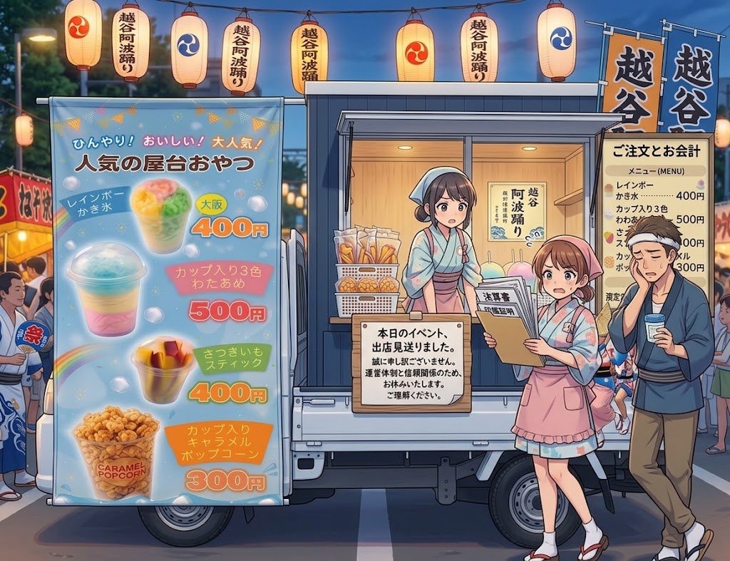 【越谷阿波踊り】出店辞退のお詫びと、キッチンカー営業における当店の想い