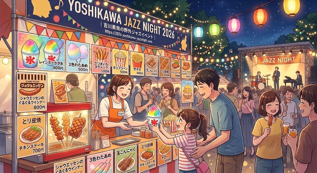 **吉川美南の野外ジャズイベント「YOSHIKAWA JAZZ NIGHT 2026」に出店決定!*