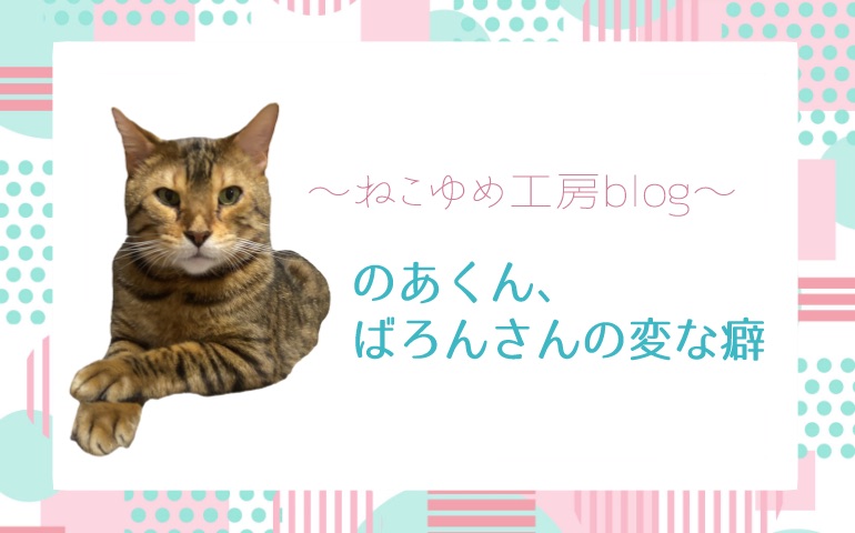 のあくん・ばろんさんの変なクセ