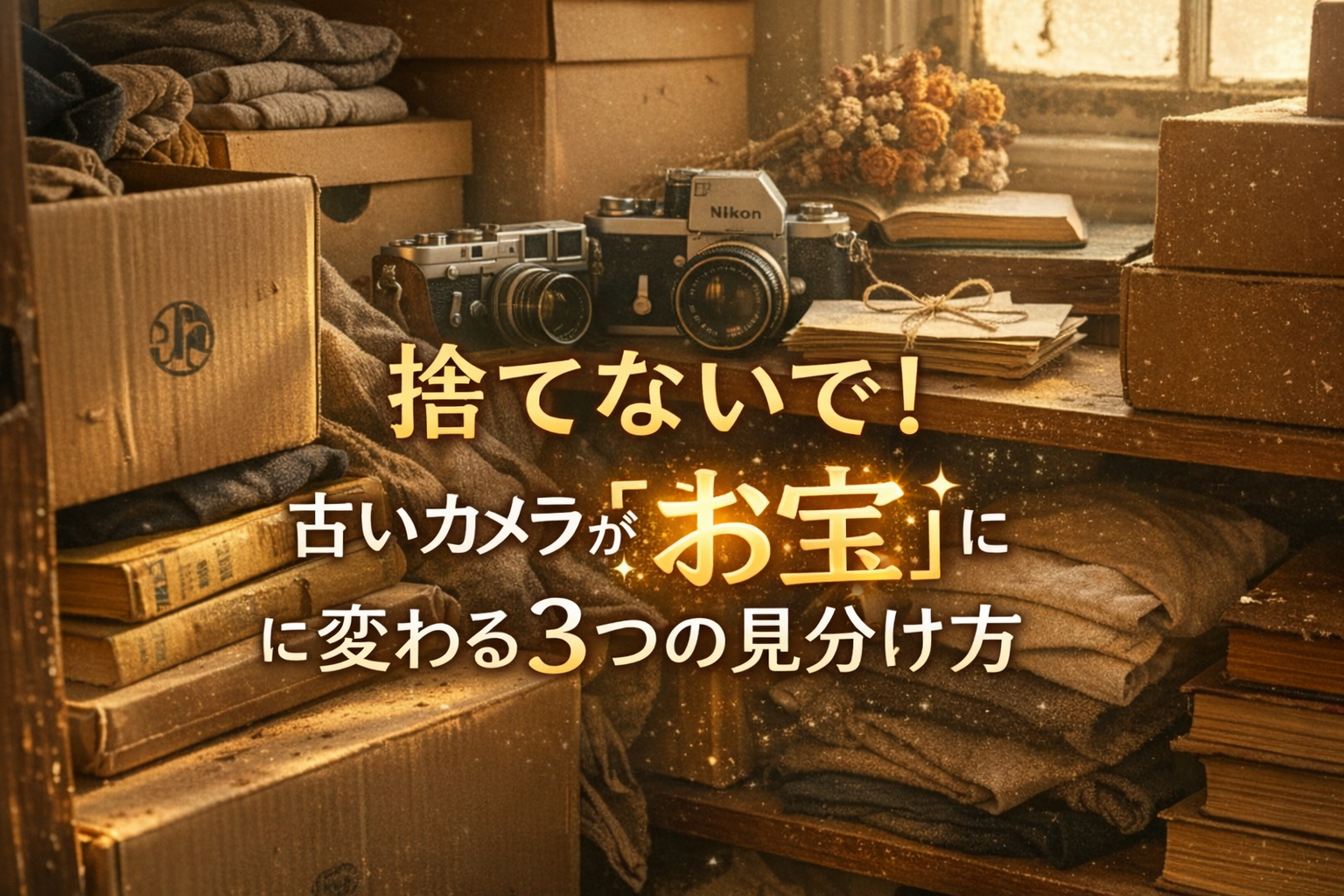 その古いカメラ、捨てないで。お宝に変える「3つの見分け方」とは？