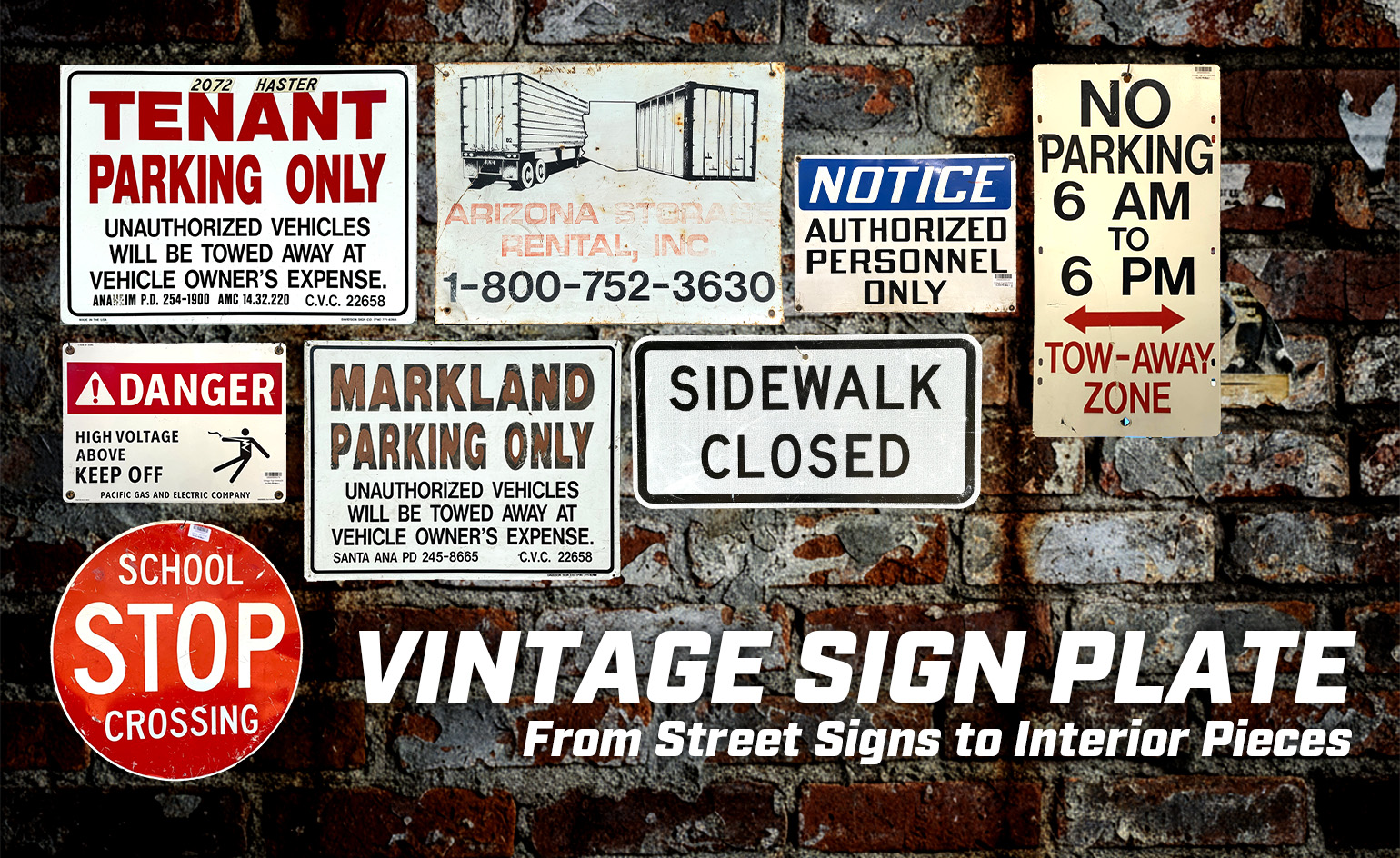 ヴィンテージサインプレートの魅力