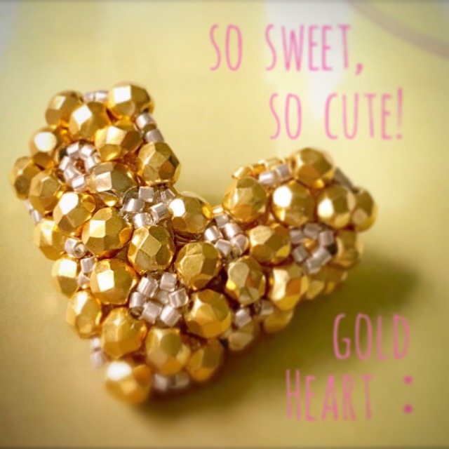 gold heart：