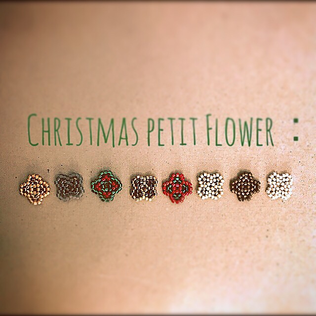 Christmas petit Flower：pierce & earring