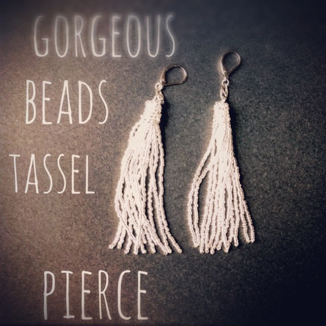 gorgeous beads tassel：pierce