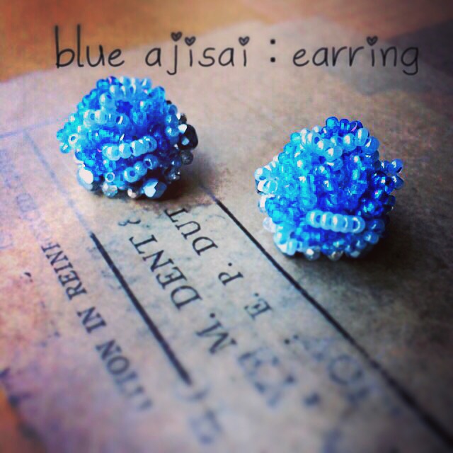 blue ajisai：earring