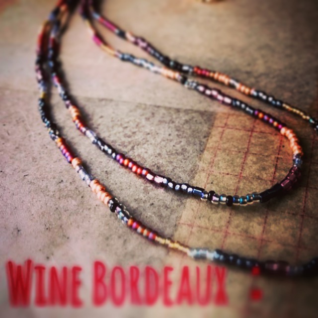 Wine Bordeaux：necklace