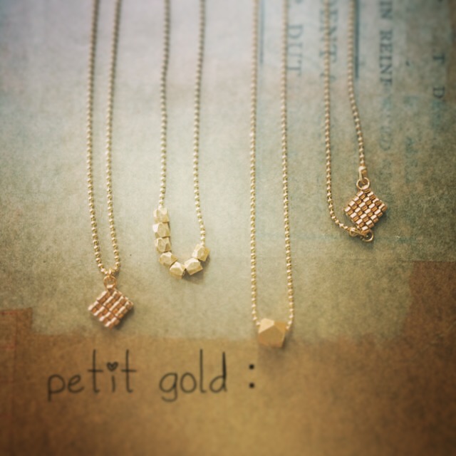 petit gold：necklace
