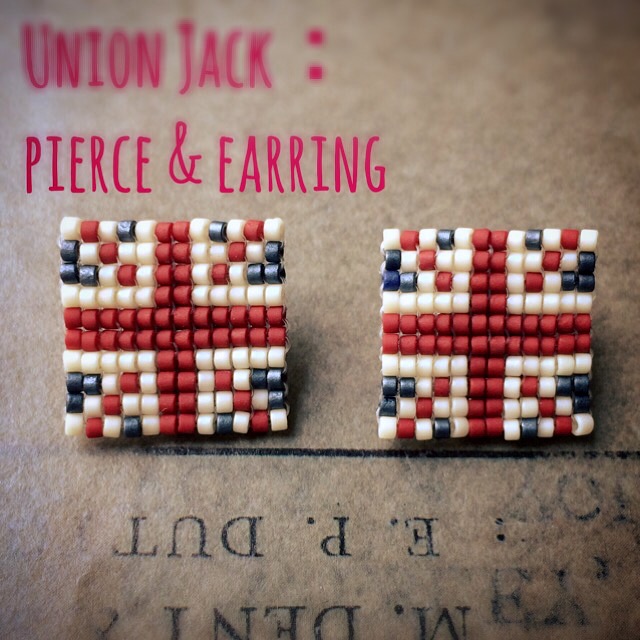 Union Jack：pierce & earring