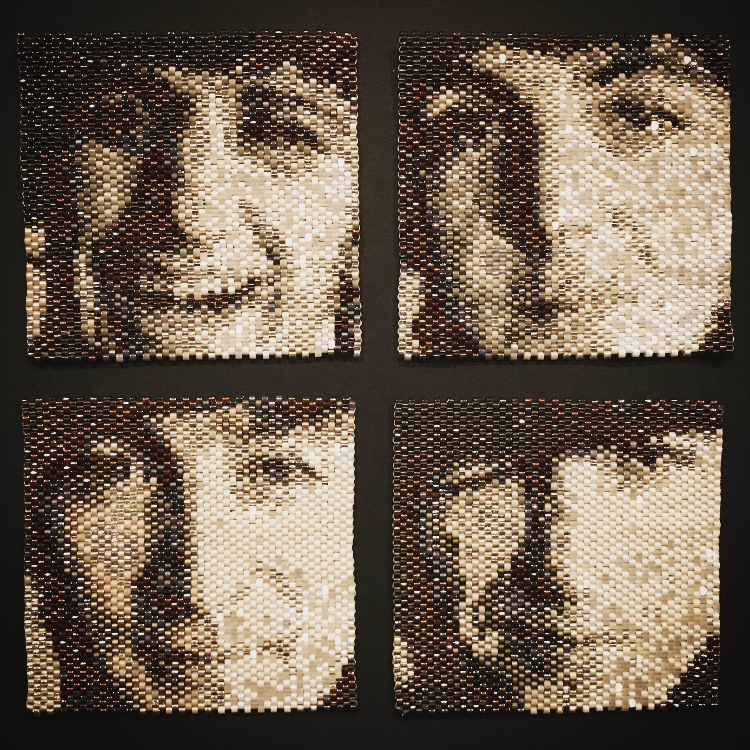 The Beatles made with beads.