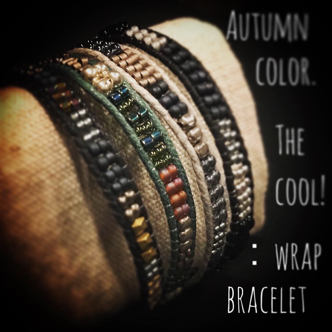 Autumn color：wrap bracelet