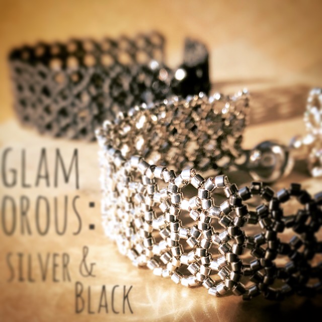 glamorous silver & Black