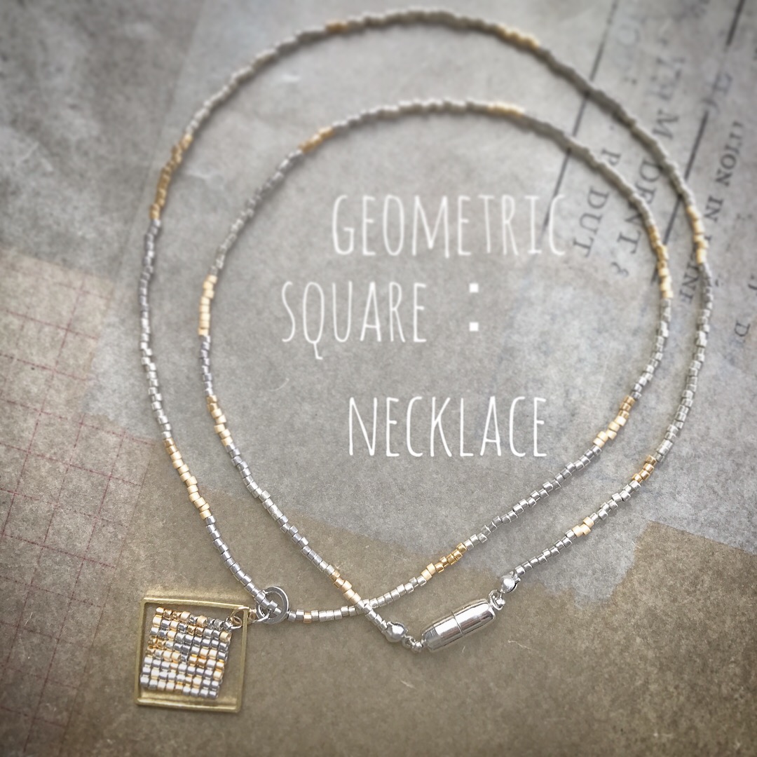 geometric square：necklace