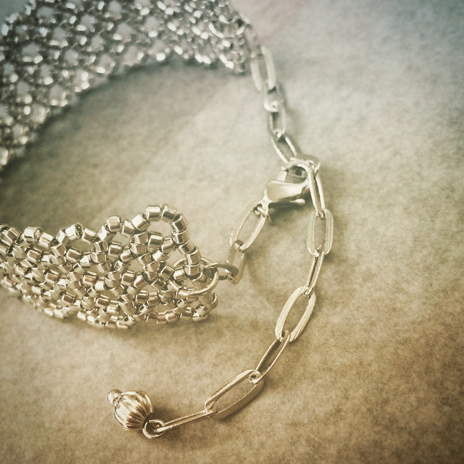 冬に美しいglamourous silver：bracelet 