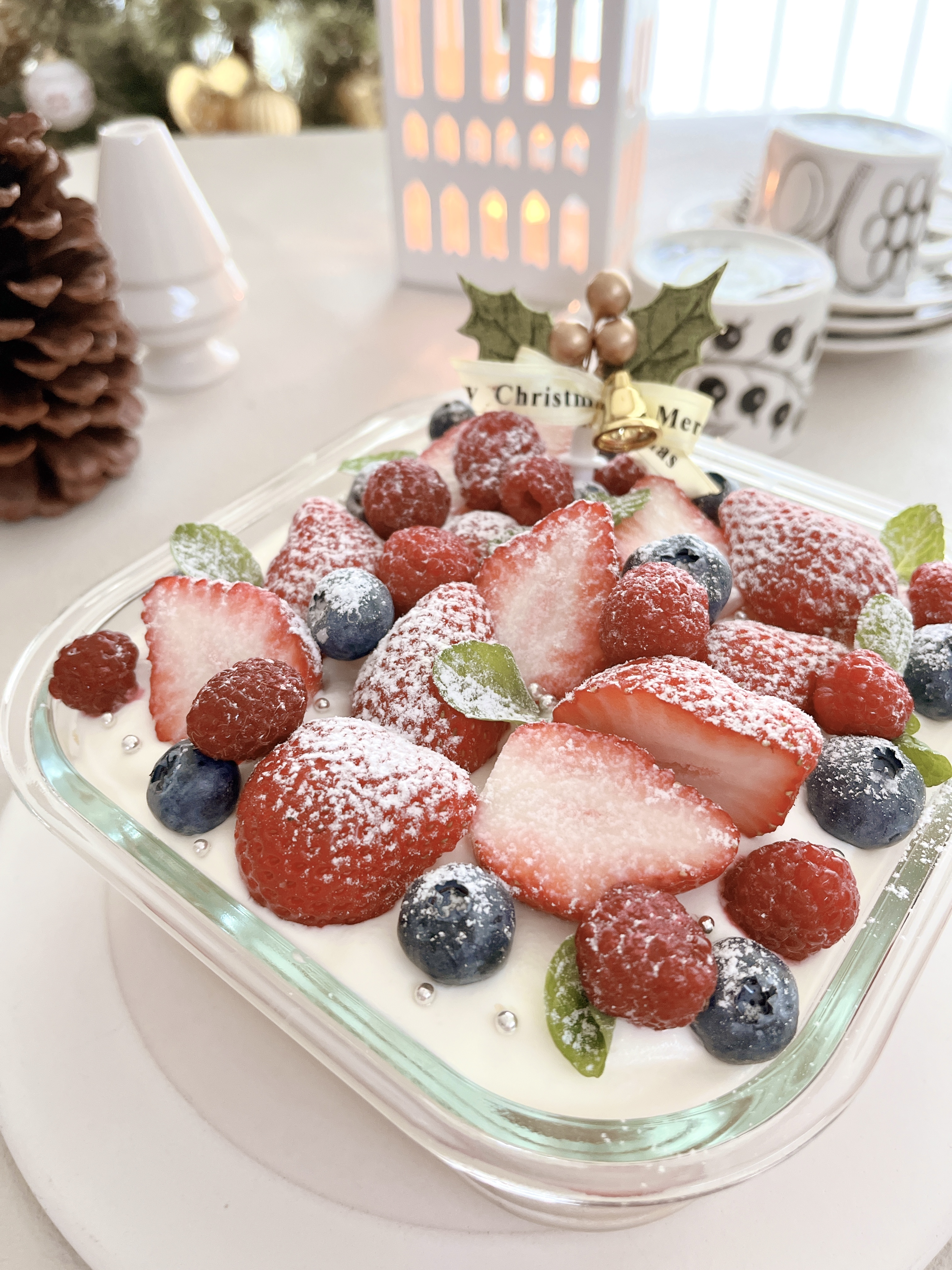 ［12月］米粉のクリスマストライフルケーキ