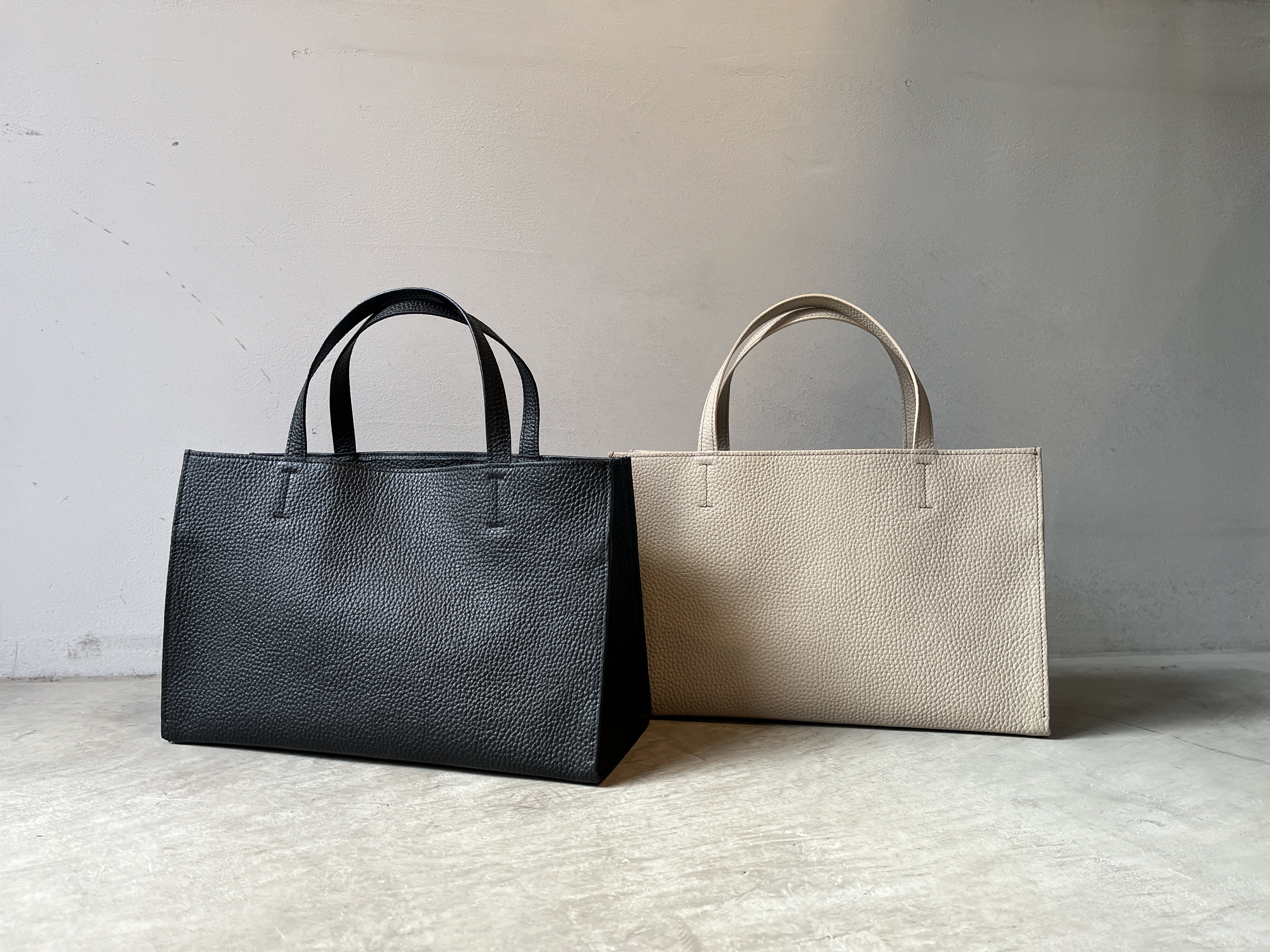 【NEW】シュリンクレザー使用本革トートバッグ(S)