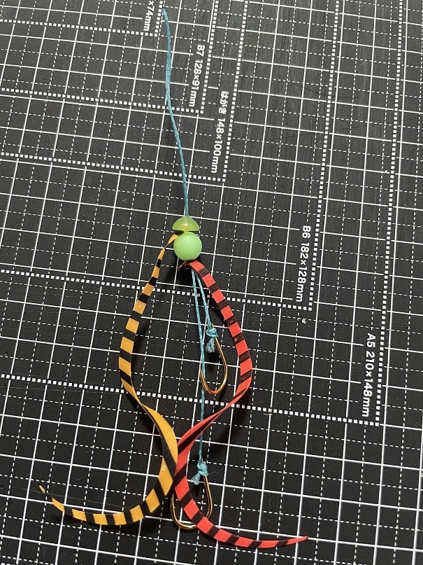 どす針の複数ネクタイセッティング例