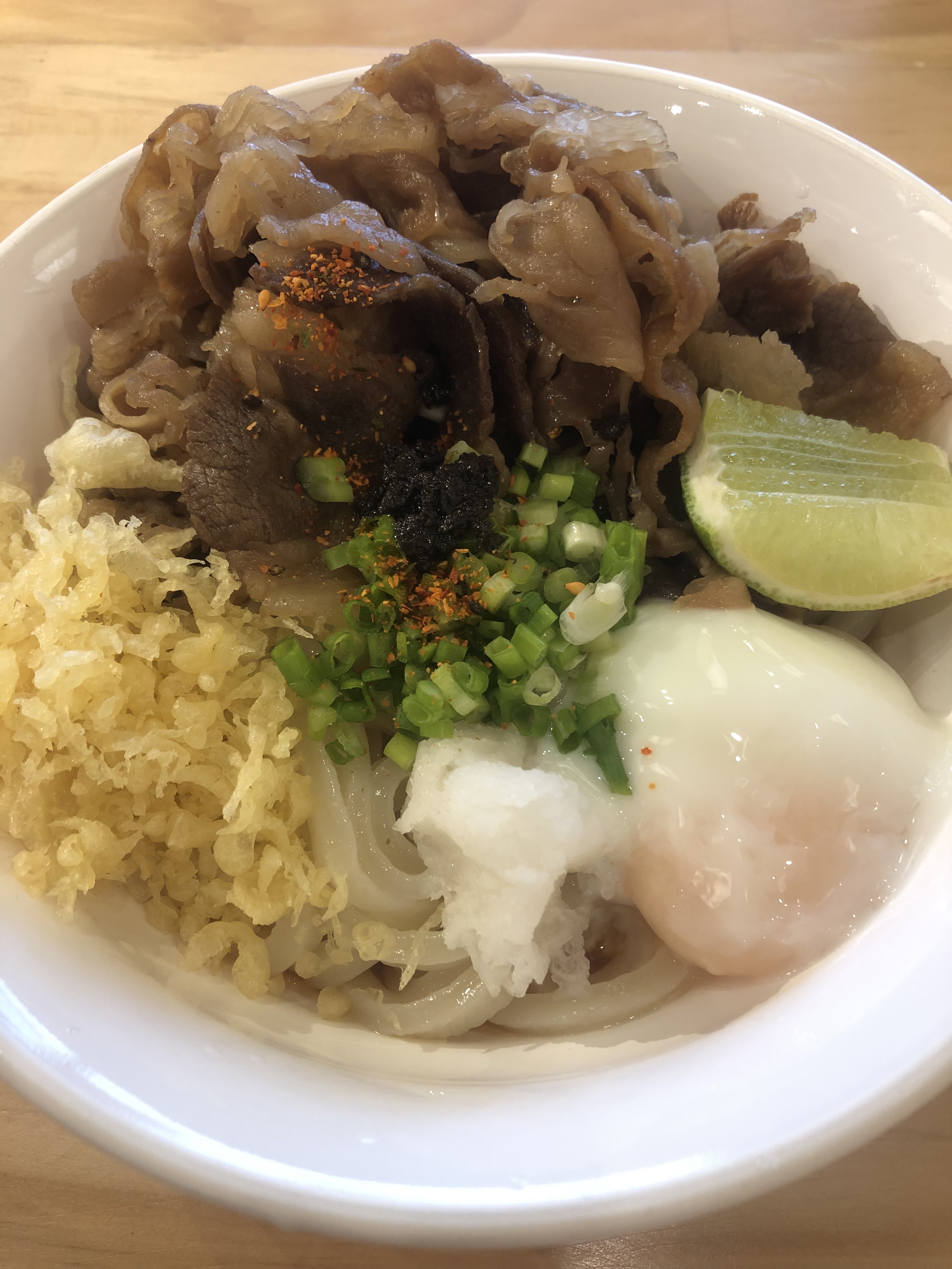 ぶっかけUDONに塩蔵ペーストぶっかけてみた